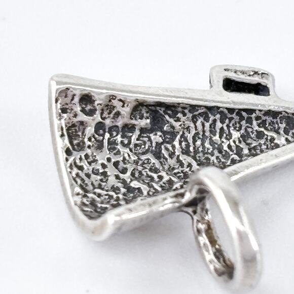 Vintage Thailand Sterling Silver 925 Cheer Megaphone Pendant Charm - Picture 5 of 7